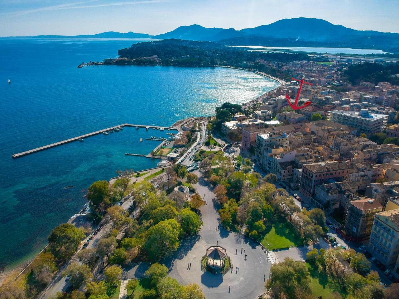 Gregos Rooftop Suite City Center W. Sea View Corfu  Luaran gambar