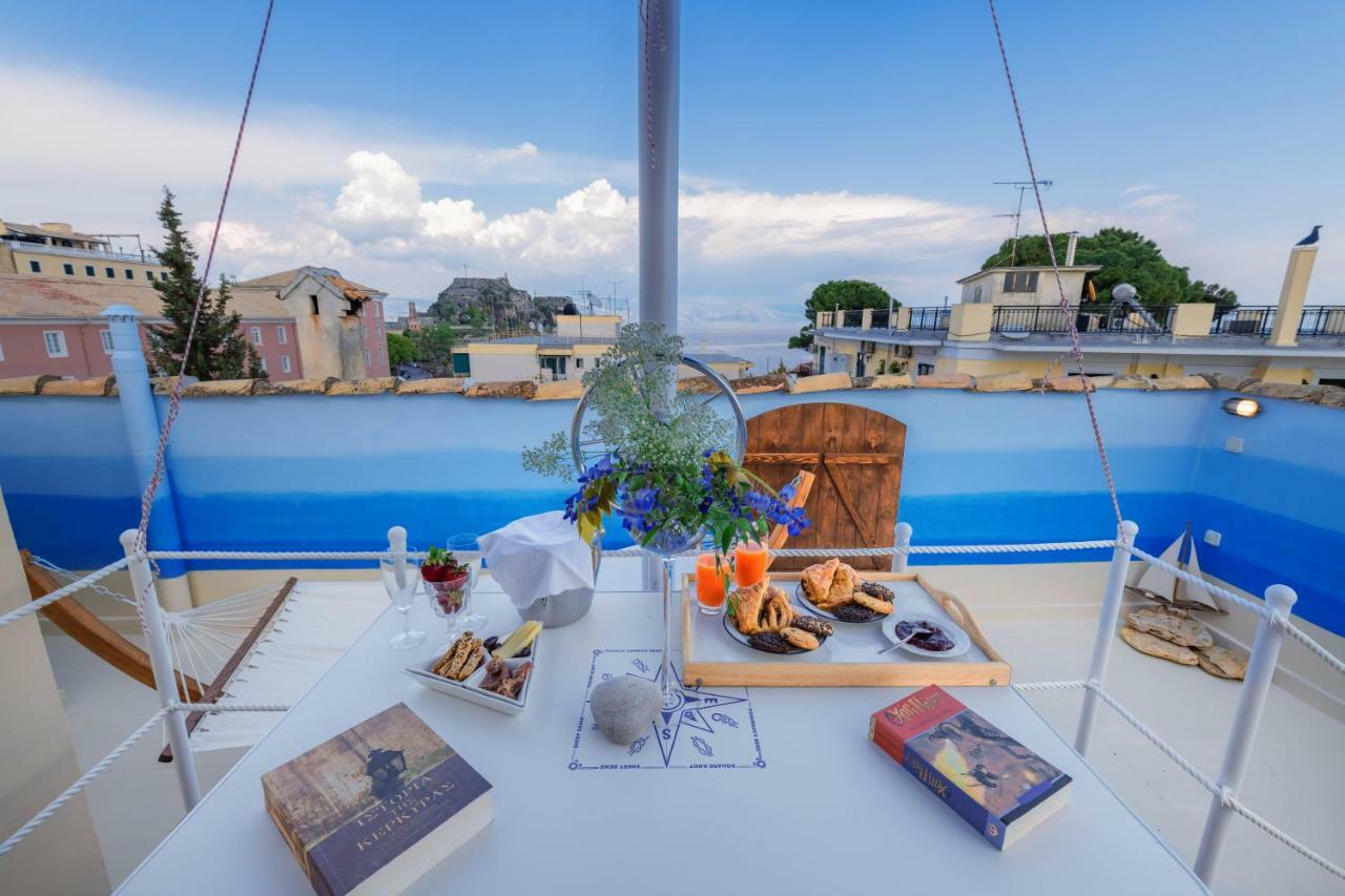 Gregos Rooftop Suite City Center W. Sea View Corfu  Luaran gambar